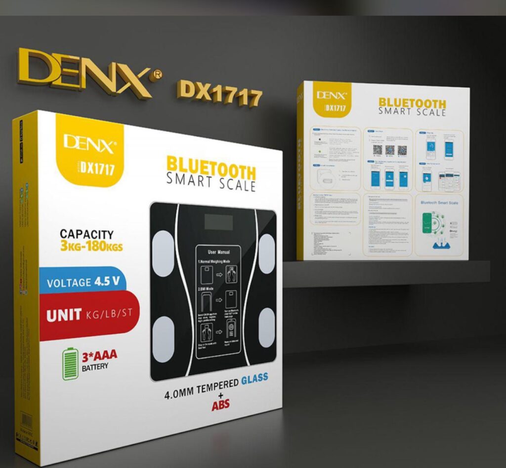 DENX Bluetooth smart Scale - ميزان سمارت
